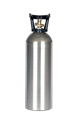Product Cover New 20 lb Aluminum CO2 Cylinder with CGA320 Valve, Handle, and Free Leak Stopper