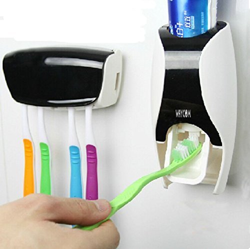 Product Cover WAYCOM Dust-Proof Toothpaste Dispenser Toothpaste Squeezer Kit (Black)