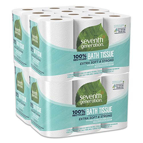 Product Cover Seventh Generation Bathroom Tissue, 2-ply, 300 Sheets, 12-Count (Pack of 4)