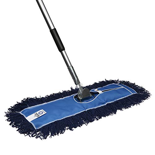 Product Cover Nine Forty Residential | Commercial 24 Inch Janitorial USA Floor Dry Dust Mop Broom Set | Handle