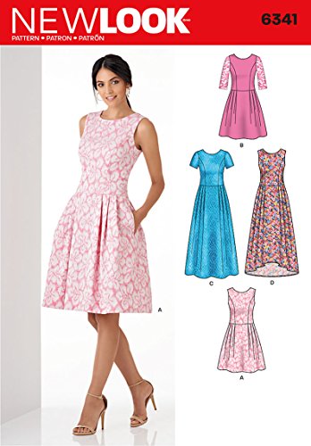 Product Cover New Look Patterns UN6341A Misses' Dress, A (6-8-10-12-14-16-18)