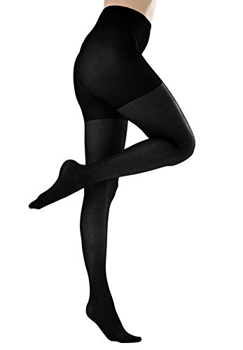 Product Cover Butterfly Hosiery Women's Ladies Plus Size Queen Mild Compression Microfiber Pantyhose/Tights Stockings Black 4X
