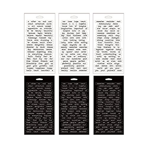 Product Cover Tim Holtz Idea-ology Big Chat Stickers, 8.25x4.25-Inch Sheet Size, 478-Sticker, Black/White, TH93192