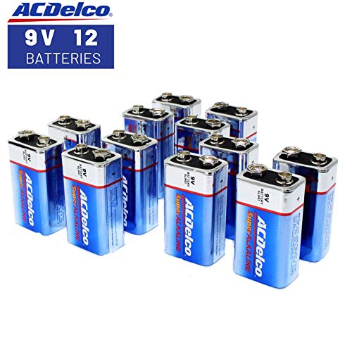 Product Cover ACDelco 9 Volt Batteries, Super Alkaline Battery, 12 Count Pack