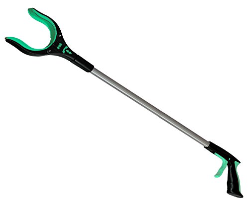 Product Cover RMS 32 Inch Extra Long Grabber Reacher - Rotating Gripper - Mobility Aid Reaching Assist Tool, Trash Picker, Litter Pick Up, Garden Nabber, Arm Extension - Ideal for Wheelchair and Disabled (Green)