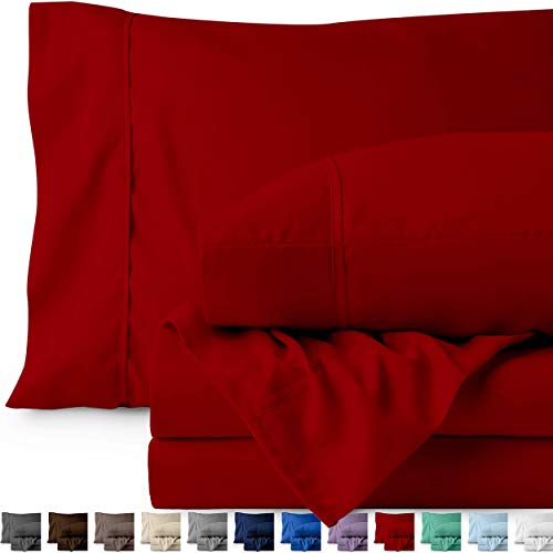 Product Cover Pepper Red : Ivy Union Premium Ultra-Soft Microfiber Sheet Set Twin Extra Long, Twin XL (Pepper Red)