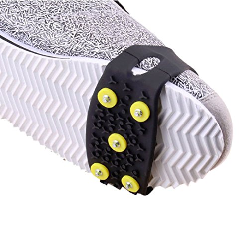 Product Cover Icy Claws, AutumnFall(TM) 1 Pair Over Shoe Anti-slip Shoe Boot Tread Studded Grips Snow Shoes Crampons, Ice Walker Walking
