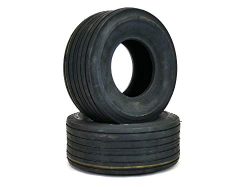 Product Cover (2) 11x4.00-5 Rib Tires 4 ply Lawn Mower Garden Tractor 11-4.00-5