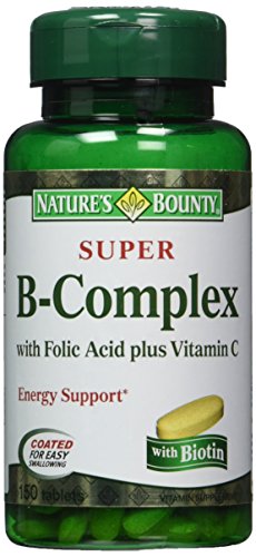 Product Cover Nature's Bounty Super B-complex with Folic Acid Plus Vitamin C, 300 Tablets (2 X 150 Count Bottles)