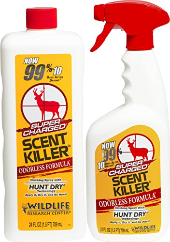 Product Cover Scent Killer 559 Wildlife Research Super Charged Spray 24/24 Combo, 48 oz.