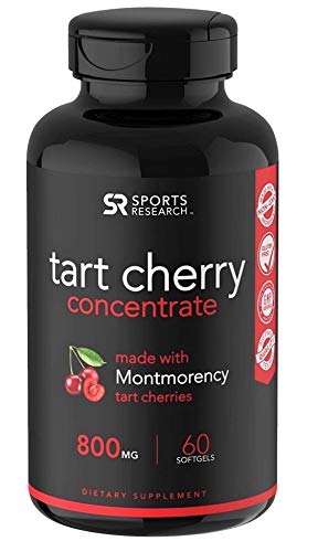 Product Cover Tart Cherry Concentrate - Made from Organic Cherries; Non-GMO & Gluten Free (60 Liquid Softgels)