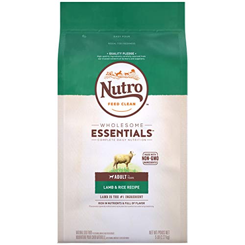 Product Cover NUTRO WHOLESOME ESSENTIALS Natural Adult Dry Dog Food Lamb & Rice Recipe, 5 lb. Bag