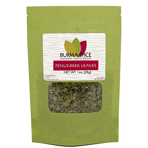 Product Cover Dried Fenugreek Leaves | Kasoori Methi | Popular Seasoning in Indian and Middle Eastern Cuisine | Great for Curries and Flatbreads 1 oz.