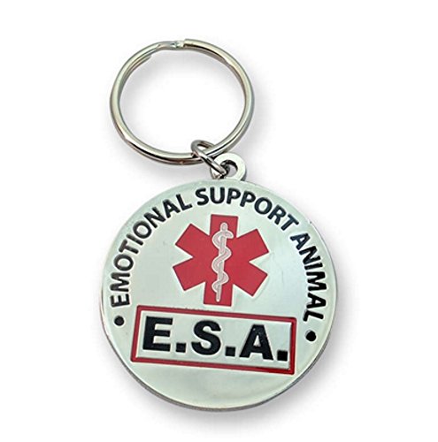 Product Cover WORKINGSERVICEDOG.COM Official Emotional Support Animal ESA Round Hanging ID Tag - Hang from a Collar, Vest, Harness or Leash. Great Form of Identification for Small to Large Emotional Support Dogs