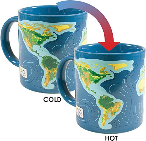 Product Cover Climate Change Disappearing Coffee Mug - Add Hot Liquid and Watch What Will Happen When The Ice Caps Melt - Comes in a Fun Gift Box - by The Unemployed Philosophers Guild