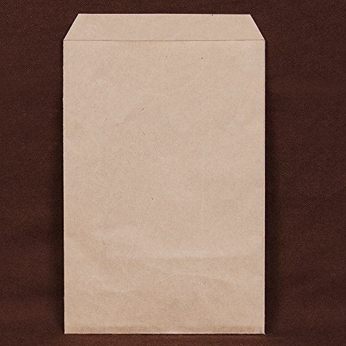 Product Cover 200 pcs Brown Kraft Paper Merchandise Gift Bags Shopping Sales Tote Bags 6