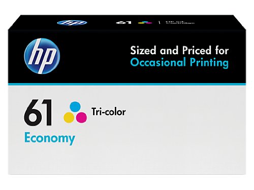 Product Cover HP HP 61 Economy Tri-color Ink Cartridge (B3B08AN) for HP Deskjet 1000 1010 1012 1050 1051 1055 1056 1510 1512 1514 1051 2050 2510 2512 2514 2540 2541 2542 2543 2544 2546 2547 3000 3050 3051 3052 3054