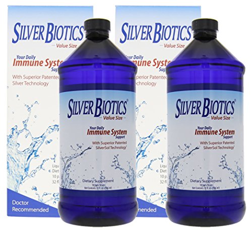 Product Cover American Biotech Labs Silver Biotics Immune System Support Multi Pack, 32 Fl Oz (Pack of 2)