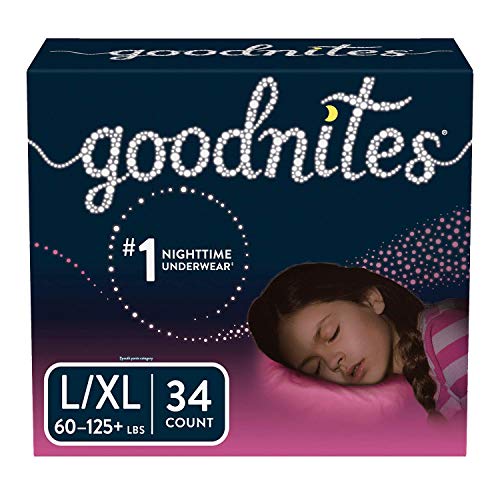 Product Cover Goodnites Bedtime Pants for Girls, Large/Extra Large, 34 Count