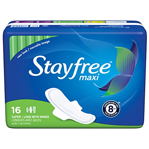Product Cover Stayfree Super Long Maxi Pads with Wings-16 ct