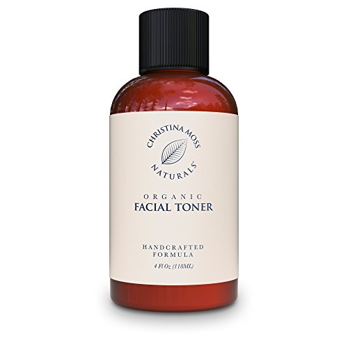Product Cover Christina Moss Naturals Facial Toner - Face Toner Made with Organic & Natural Ingredients - Skin Clearing, Refines, Tightens Pores, Hydrates, Restores pH. No Harmful Chemicals or GMOs 4oz Unscented