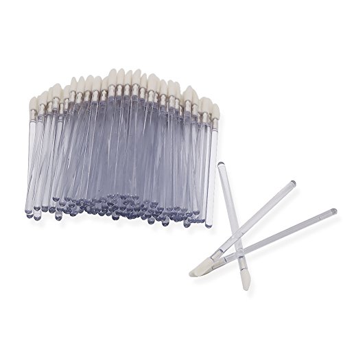 Product Cover Shintop Disposable MakeUp Lip Brush Lipstick Gloss Wands Applicator Perfect Make Up Tool (100pcs clear)