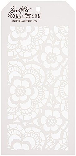 Product Cover Stampers Anonymous Tim Holtz Layered Lace Stencil, 4.125