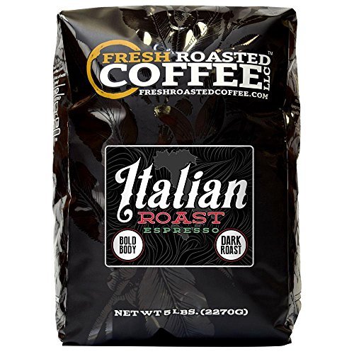 Product Cover Italian Roast Espresso Coffee, Whole Bean, Fresh Roasted Coffee LLC (5 lb.)