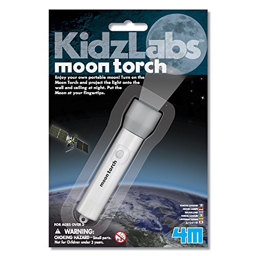 Product Cover 4M KidzLabs Moon Torch Projector Astronomy Science STEM Toys Educational Gift for Kids & Teens, Girls & Boys