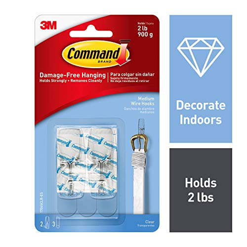 Product Cover Command Clear Toggle Hooks, Decorate Damage-Free, Indoor Use (17065CLR-ES)