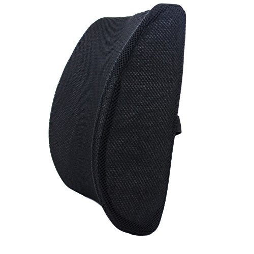 Product Cover Milliard Lumbar Support Pillow, Memory Foam Chair Cushion Supports Lower Back for Easy Posture in The Car, Office, Plane and Your Favorite Chair