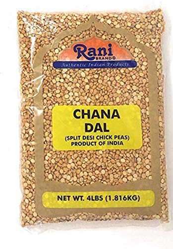 Product Cover Rani Chana Dal (Split Desi Chick Peas) Lentils Indian 4lbs (64oz) ~ All Natural | Gluten Free Ingredients | NON-GMO | Vegan