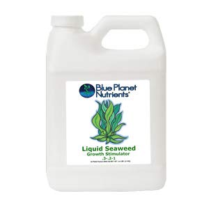 Product Cover Blue Planet Nutrients Liquid Seaweed Quart (32 oz) | Liquid Kelp Supplement | Hydroponic Aeroponic Soil Coco Coir | for All Plants & Gardens