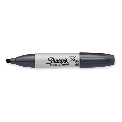 Product Cover Sharpie Permanent Markers, Broad, Chisel Tip, Single, Slate Gray (1927296)