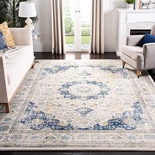 Product Cover Safavieh Evoke Collection Vintage Oriental Ivory and Blue Area Rug (9' x 12')