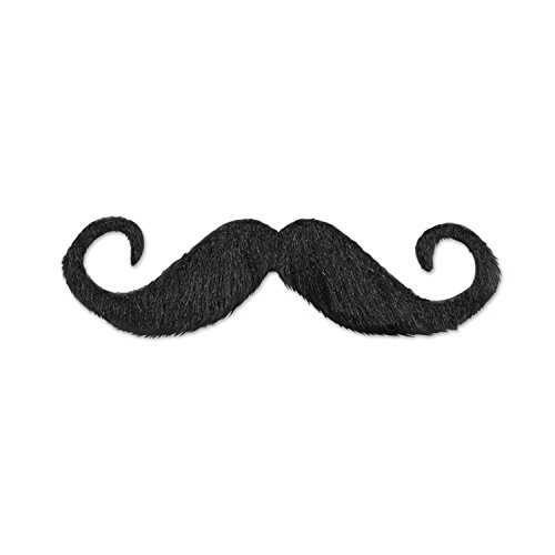 Product Cover Beistle Handlebar Hairy'stache, 5-Inch, Black