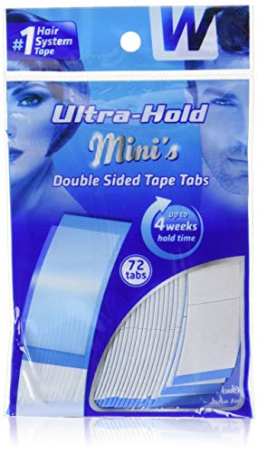 Product Cover Ultra Hold Mini Tabs - Durable Double Sided Hair Wig Tape - Long Lasting Water & Heat Resistant - 72 Tabs per Pack