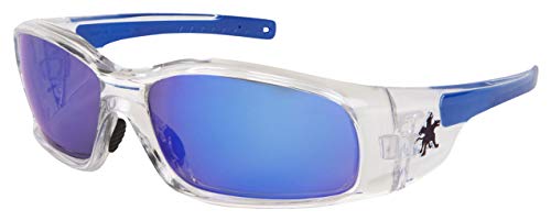 Product Cover CREWS SR148B Crews Blue Mirror Safety Glasses, Scratch-Resistant