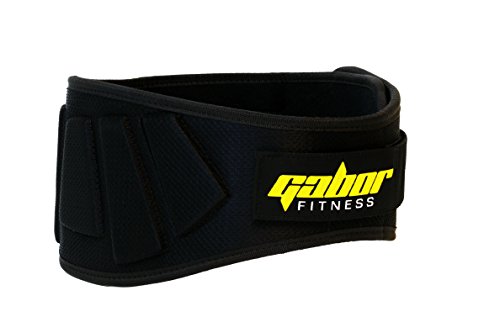 Product Cover Gabor Fitness Contoured Neoprene Back Support Weight Lifting Belt, 6-Inch/Small/Medium