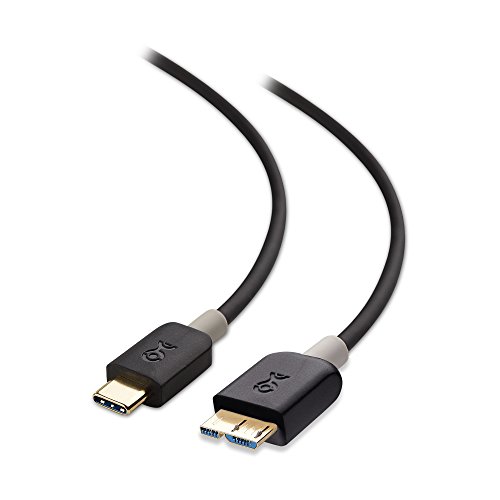 Product Cover Cable Matters USB C to Micro USB 3.0 Cable (USB C to USB Micro B 3.0, Micro USB 3.0 to USB-C) in Black 3.3 Feet