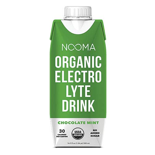 Product Cover NOOMA Organic Electrolyte Sports Drink | Naturally Effective Workout Hydration | Certified Keto, Vegan, Gluten Free & More | No Added Sugar, 30 Calorie | Chocolate Mint 16oz (Pack Of 12)