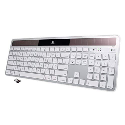Product Cover Logitech Wireless Solar Keyboard K750 for Mac - Silver (Renewed)
