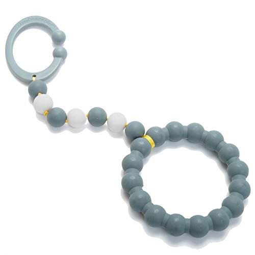 Product Cover Chewbeads - Gramercy Baby Teething Car Seat Toy and Stroller Toy (Grey). 100% Safe Silicone Infant Teething Toy for Car Seats and Strollers. BPA-Free. Metal-Free. Phthalate-Free.