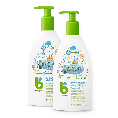 Product Cover Babyganics Daily Lotion, Fragrance Free, 17oz, 2 Pack, Packaging May Vary