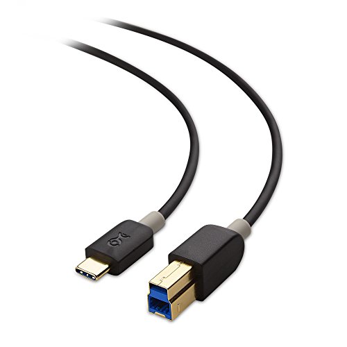 Product Cover Cable Matters Type-C USB 3.1 Type B Cable (USB-C / USB C USB B 3.0 / Type-C USB 3.1 to USB B ) in Black 3.3 Feet