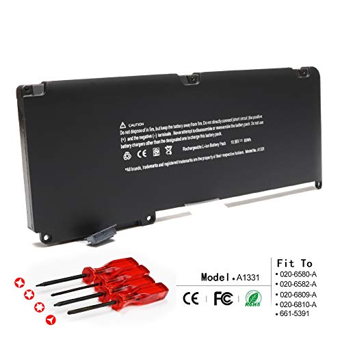 Product Cover LQM New Laptop Battery for Apple A1331 A1342 13.3 Inch MacBook Unibody (for MacBook Late 2009 Mid 2010) MacBook Air MC234LL/A MC233LL/A, fit: 661-5391 020-6580-A