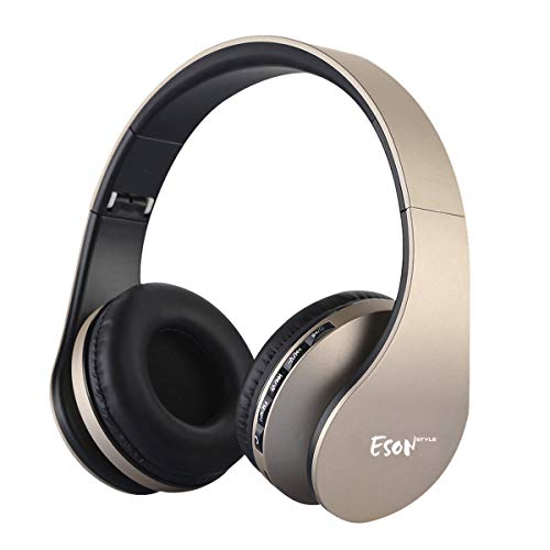 Product Cover Esonstyle Over Ear Bluetooth Headphones,Foldable Wireless Stereo Headset with Mic, FM Radio Support TF Card and AUX Play