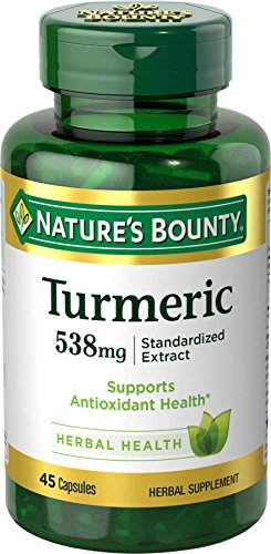 Product Cover Natures Bounty Turmeric 538 mg Standardized Extract, 45 Count