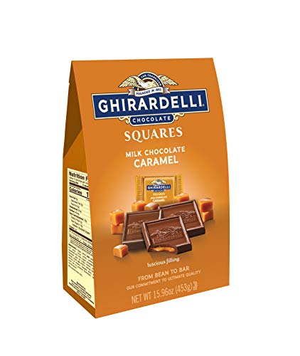 Product Cover Ghirardelli Milk and Caramel Squares XL Bag, 15.96 Ounce