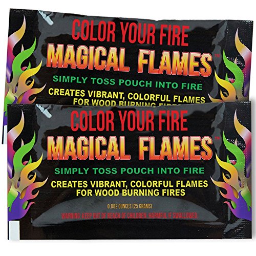 Product Cover Evergreen Research Magical Flames: Creates Vibrant, Colorful Flames for Wood Burning Fires! (10)